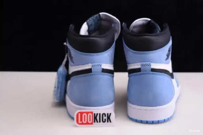 Rep MAX AIR WHITE BLACK HIGH RETRO BLUE 555088-134 JORDAN 1 UNIVERSITY 0521